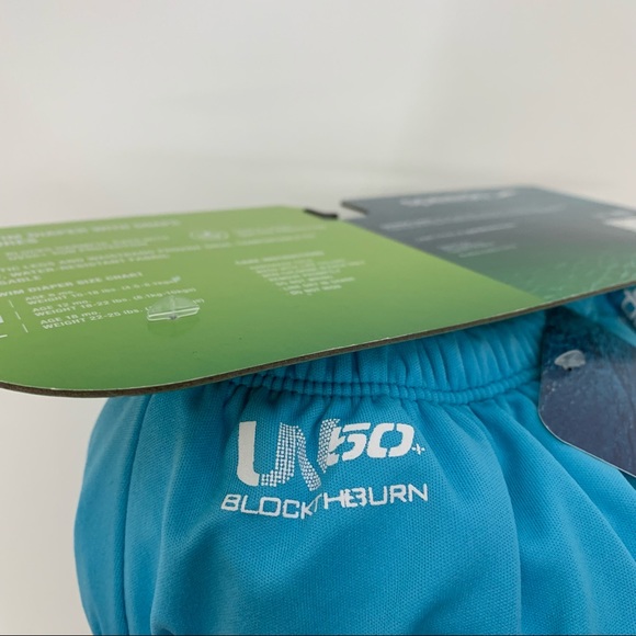 Speedo UV Baby Kids Blue & Pink Swim Diaper W/ Snaps Animal Graphic Small 6 Mo - Picture 6 of 16